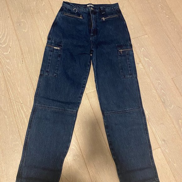 WeWoreWhat Broome Wide Leg Utility Jeans - Picture 3 of 9